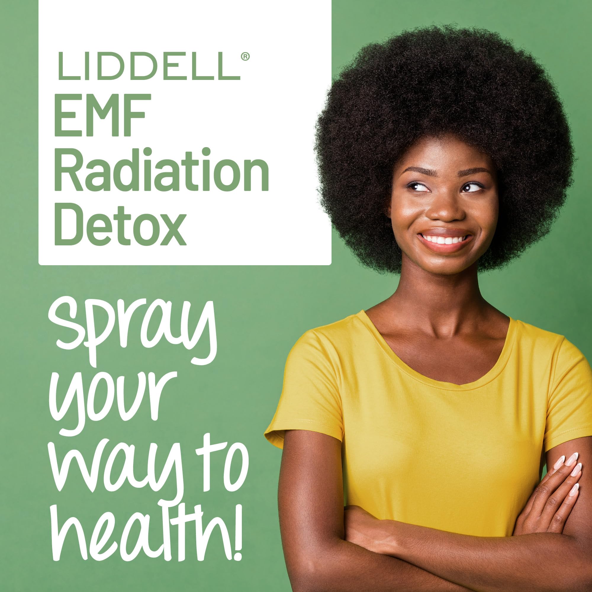 Aplicación bajo la lengua de Liddell EMF Detox para absorción rápida.
