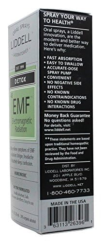 Contenedor compacto de Liddell EMF Detox para viajes.