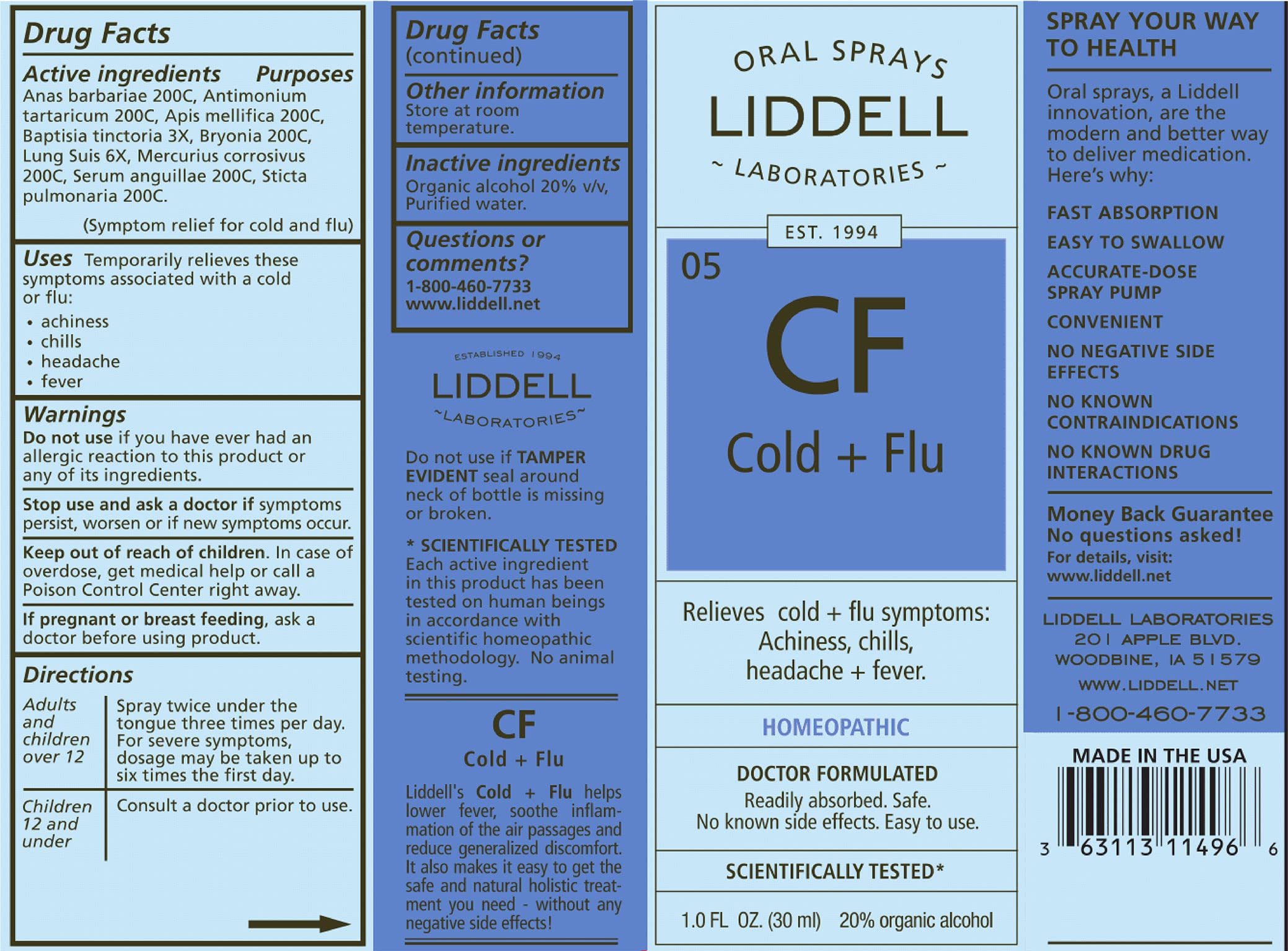 Liddell presentación de una onza, fácil de almacenar.