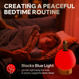Liderstar lámpara roja para ambiente de dormitorio, ideal para relajación.