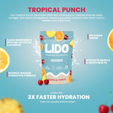 LIDO Tropical Punch con sabor natural, ideal para agua diaria sin sabor artificial