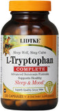 Lidtke L-triptofano Complete, botella en primer plano, posible apoyo al equilibrio diario.