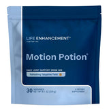 Life Enhancement Motion Potion botella visible para apoyar la movilidad diaria.