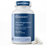 Life Enhancement Ultra Triple Magnesio Complejo frasco: soporte diario de magnesio para funciones corporales.