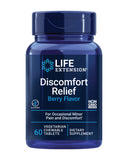 Life Extension palmitoiletanolamida: botella de tabletas sabor bayas para comodidad diaria.