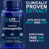 Cápsulas vegetales de Ashwagandha Life Extension