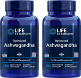 Botella Life Extension con Ashwagandha optimizada en cápsulas de 125 mg