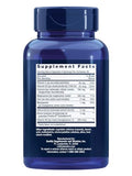 Life Extension Bone Restore etiqueta visible que resalta calcio y vitaminas