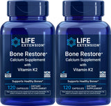 Life Extension Bone Restore: cápsulas de calcio con K2 para apoyo óseo