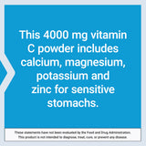 Life Extension Buffered Vitamin C Powder con 84 porciones, textura soluble al mezclar con agua.