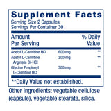 Life Extension Optimized Carnitine: presentación y envase del producto