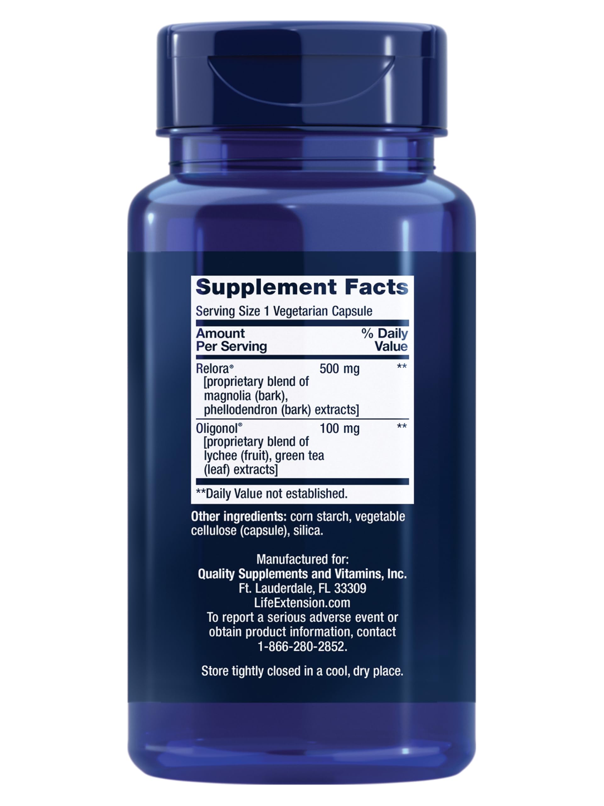 Life Extension Cortisol-Stress Balance: cápsulas vegetarianas para una rutina diaria.