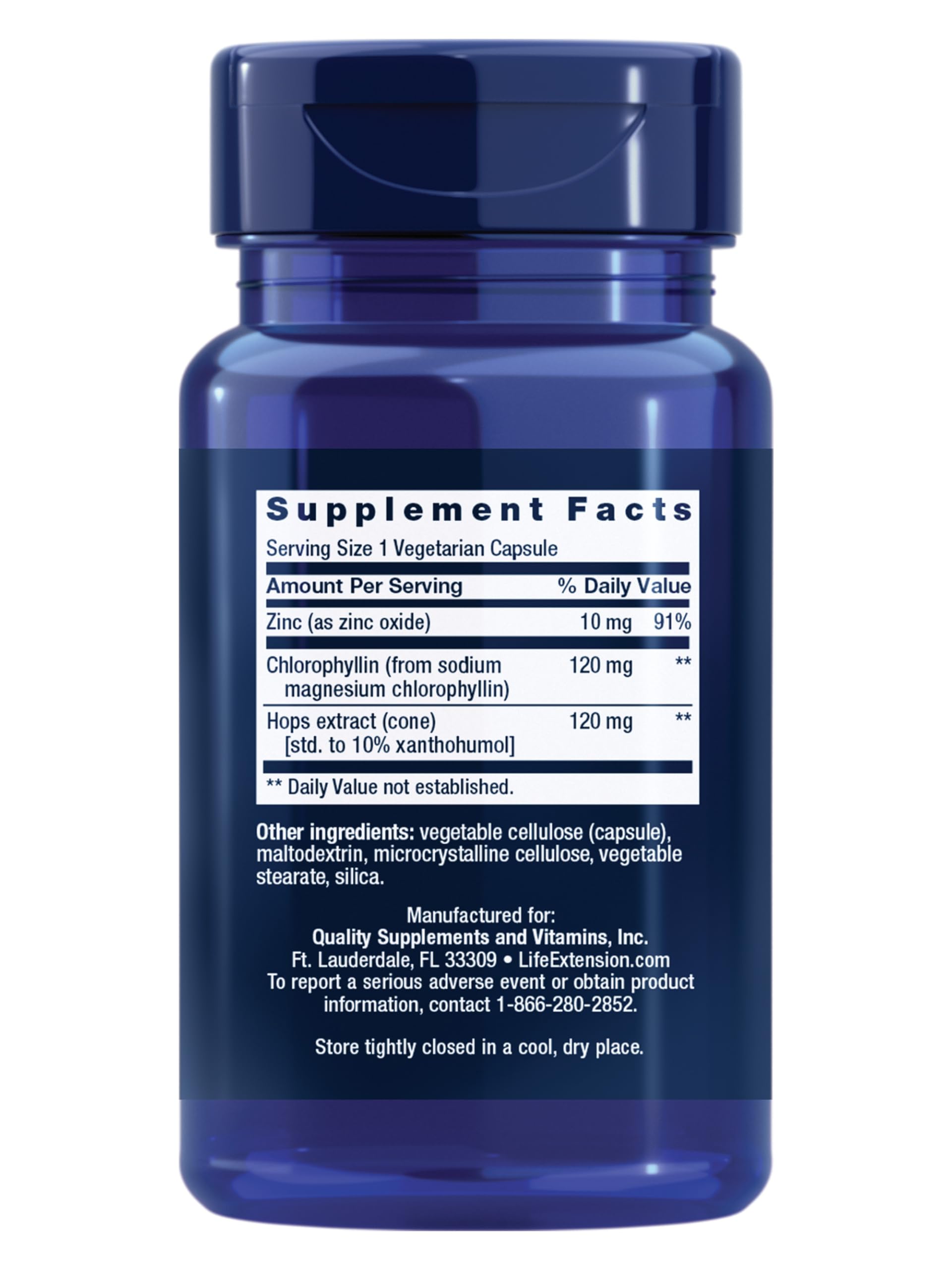 Life Extension DNA Protection Formula, ingredientes clorofilina: respaldan la defensa celular.