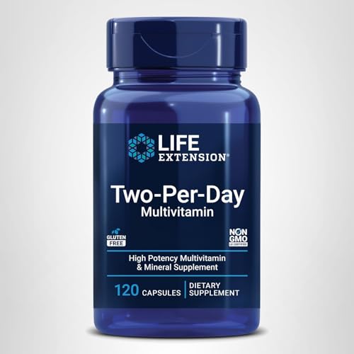 Life Extension Dos Por Día Multivitamínico: 120 cápsulas para dos meses de soporte.