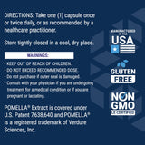 Life Extension etiqueta de calidad y ingredientes no-GMO.