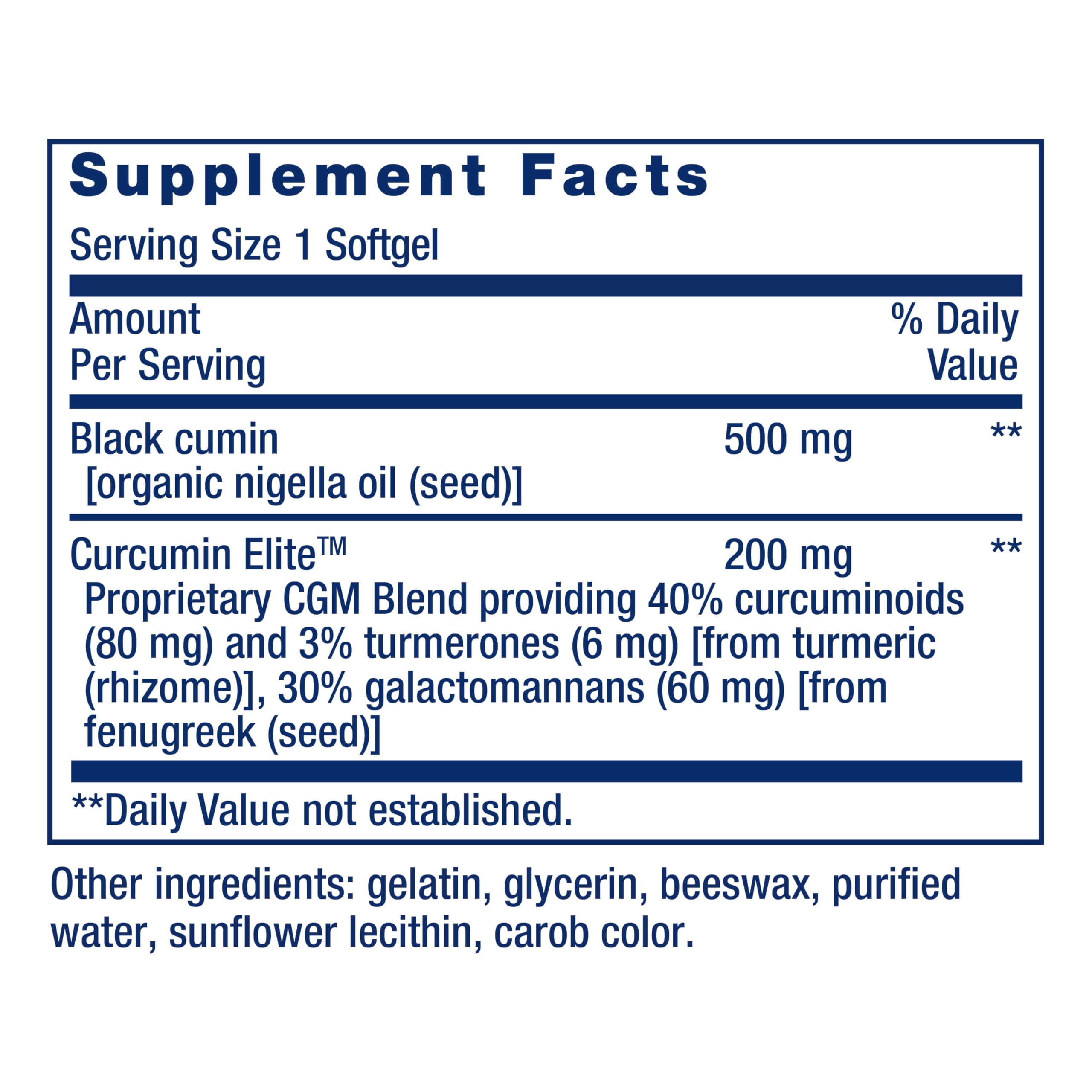 Life Extension etiqueta frontal destacando ingredientes y calidad del producto.
