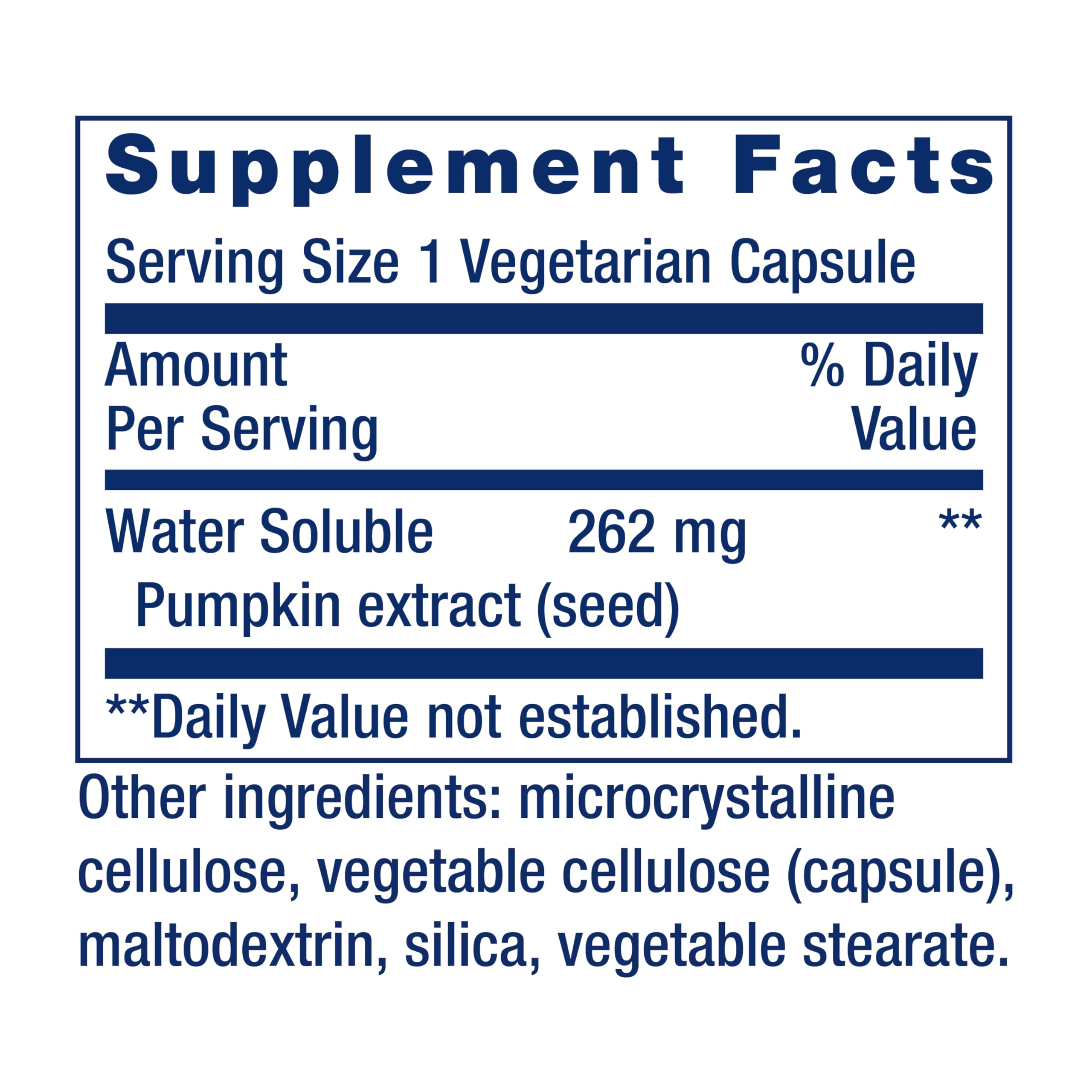 Life Extension etiqueta del producto con información nutricional y beneficios potenciales para la salud urinaria.