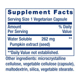 Life Extension etiqueta del producto con información nutricional y beneficios potenciales para la salud urinaria.