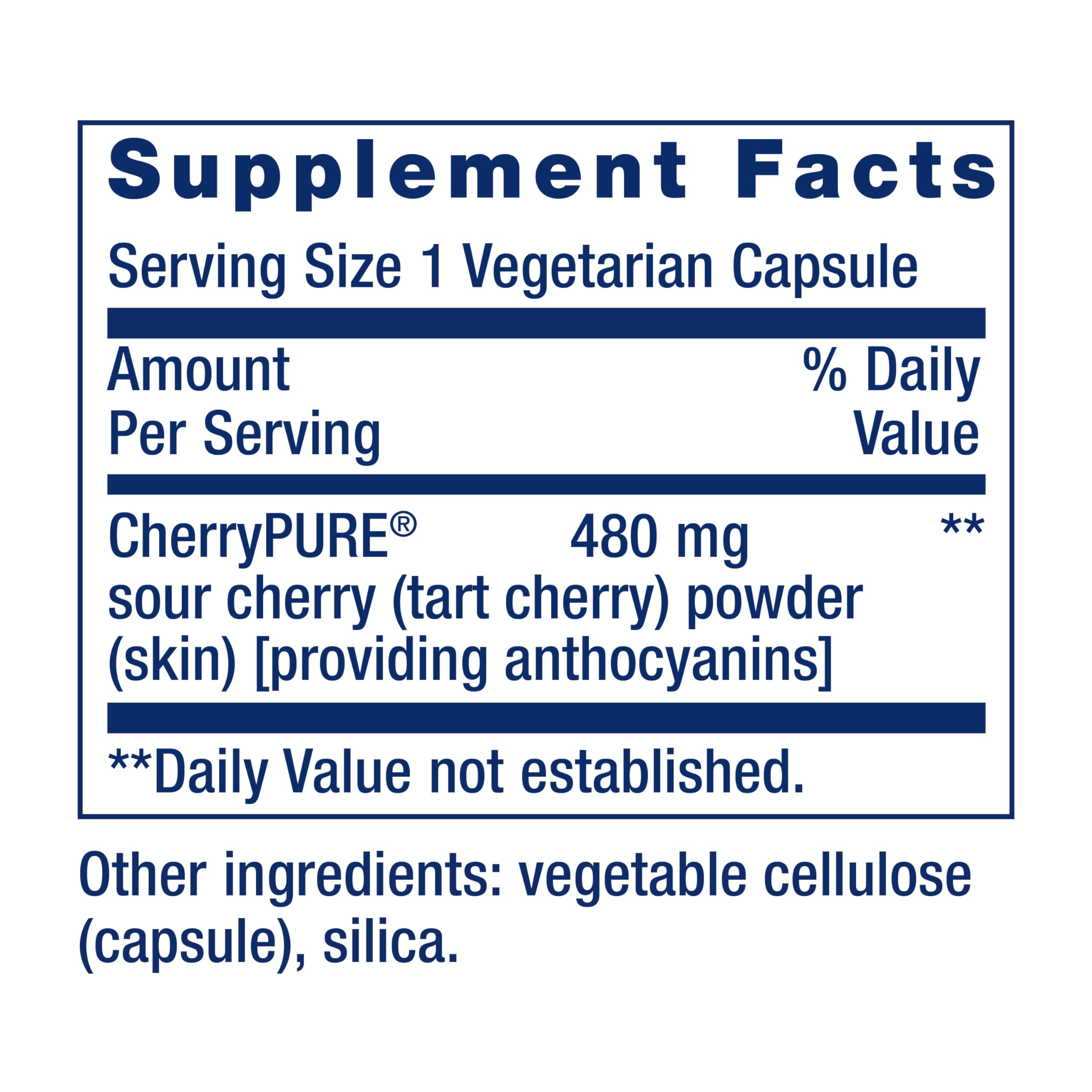 Life Extension etiqueta nutricional clara para dosis diarias
