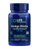 Life Extension Ginkgo Biloba: cápsulas en botella para apoyar la memoria y la claridad mental