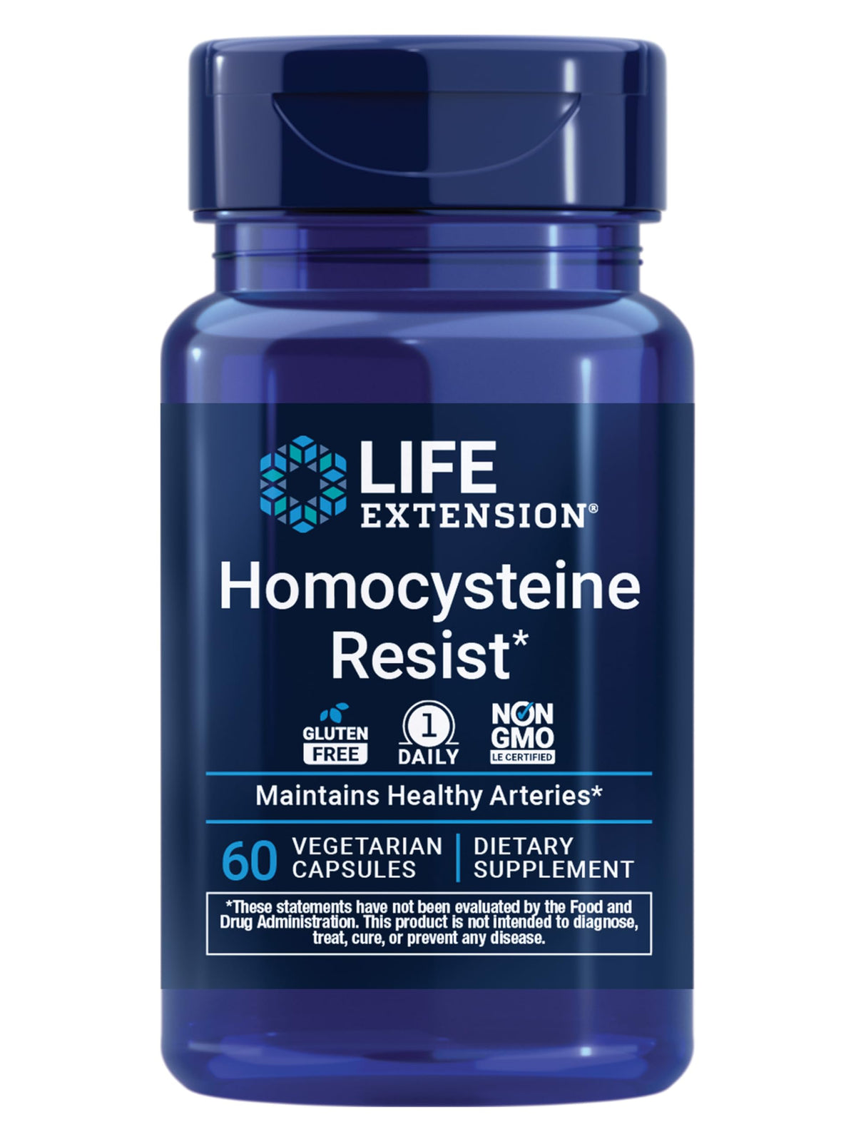 Life Extension Homocisteina Resist, cápsulas vegetarianas, apoyo potencial a la salud cardiovascular diaria