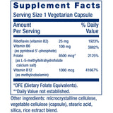 Life Extension Homocisteina Resist, etiqueta frontal destacando vitaminas B clave para el soporte diario