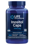 Life Extension Inositol Caps frente al bote, apoyo al equilibrio emocional diario