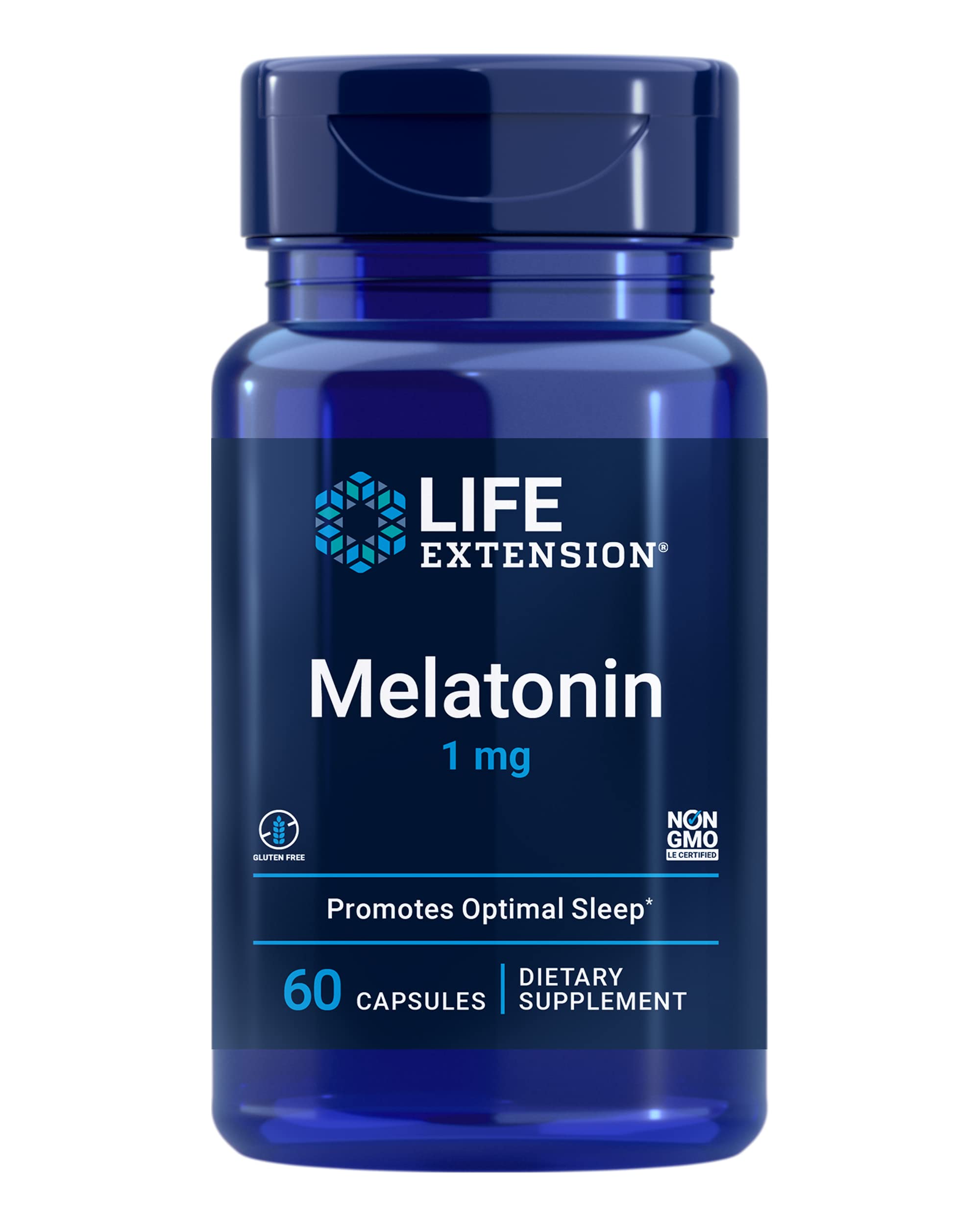 Life Extension Melatonina 1 mg frasco, favorece inicio suave del sueño