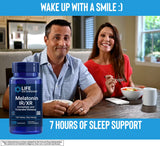 Life Extension Melatonina dosis 1-5 mg con inicio rápido y soporte prolongado