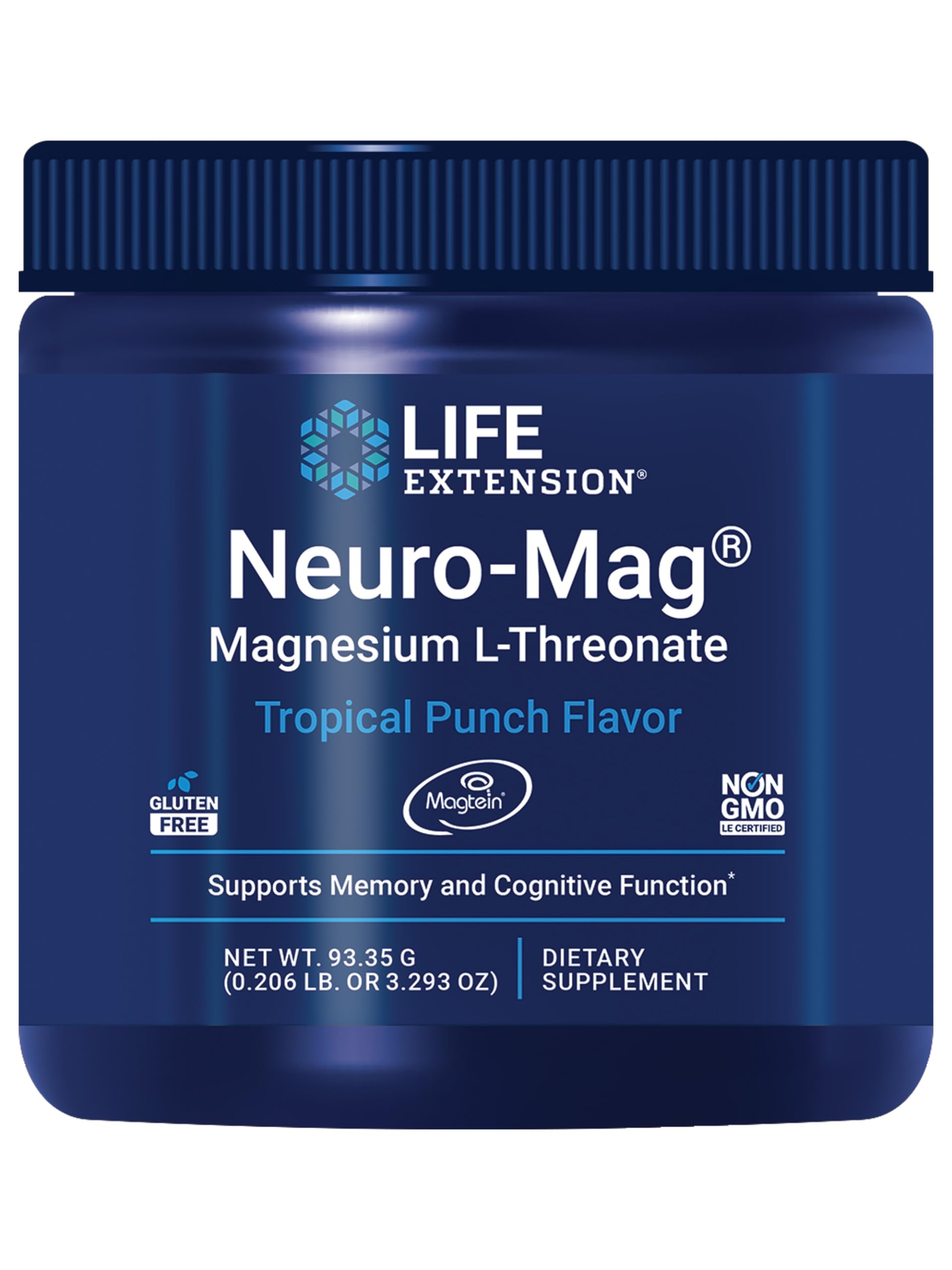 Neuro-Mag polvo Tropical Punch en bote, ideal para uso diario