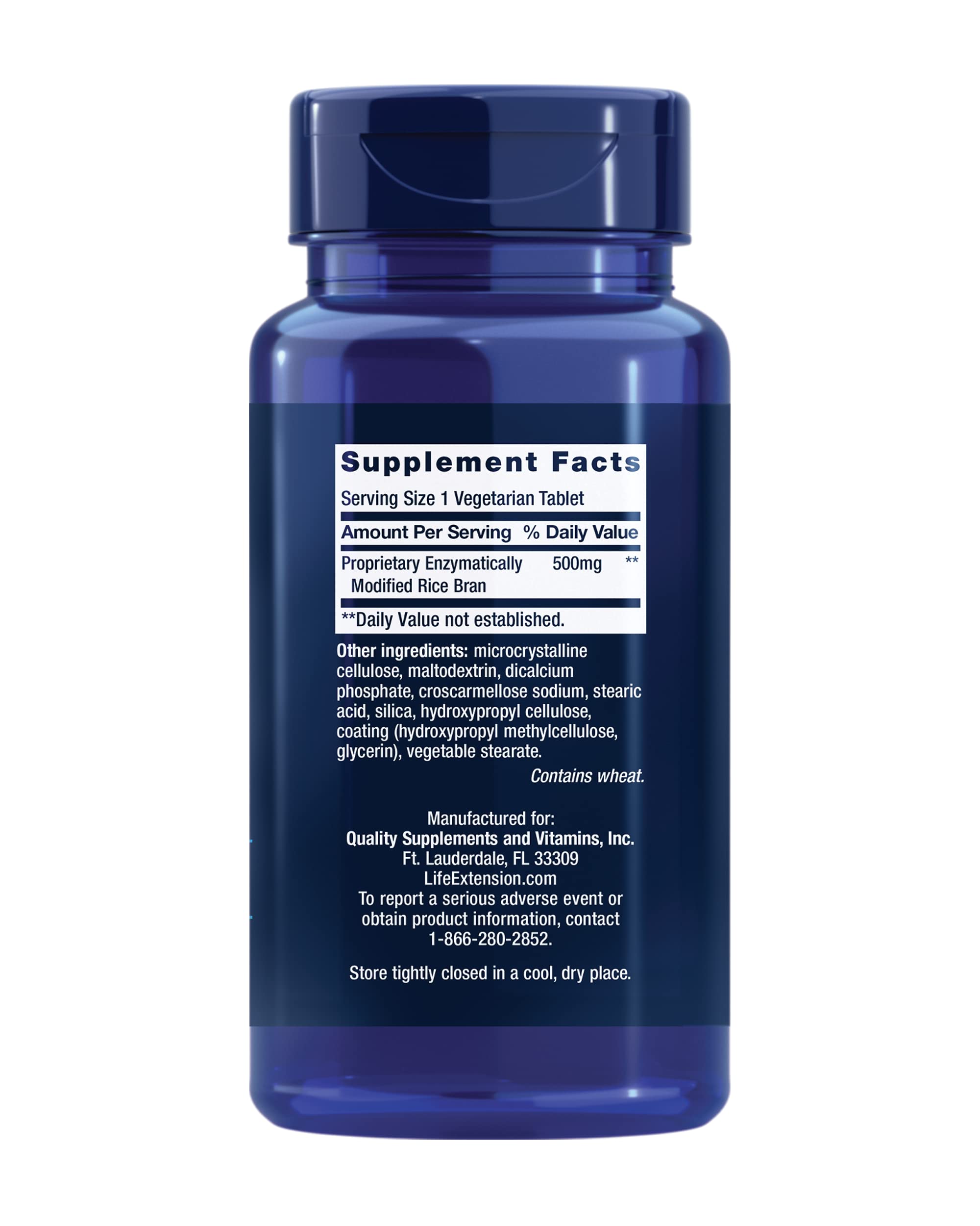 Life Extension NK Cell Activator: etiqueta detallada que enfatiza ingredientes libres de OGM