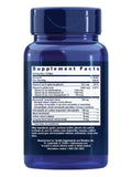 Life Extension Once-Daily Health Booster etiqueta frontal con lista de ingredientes.