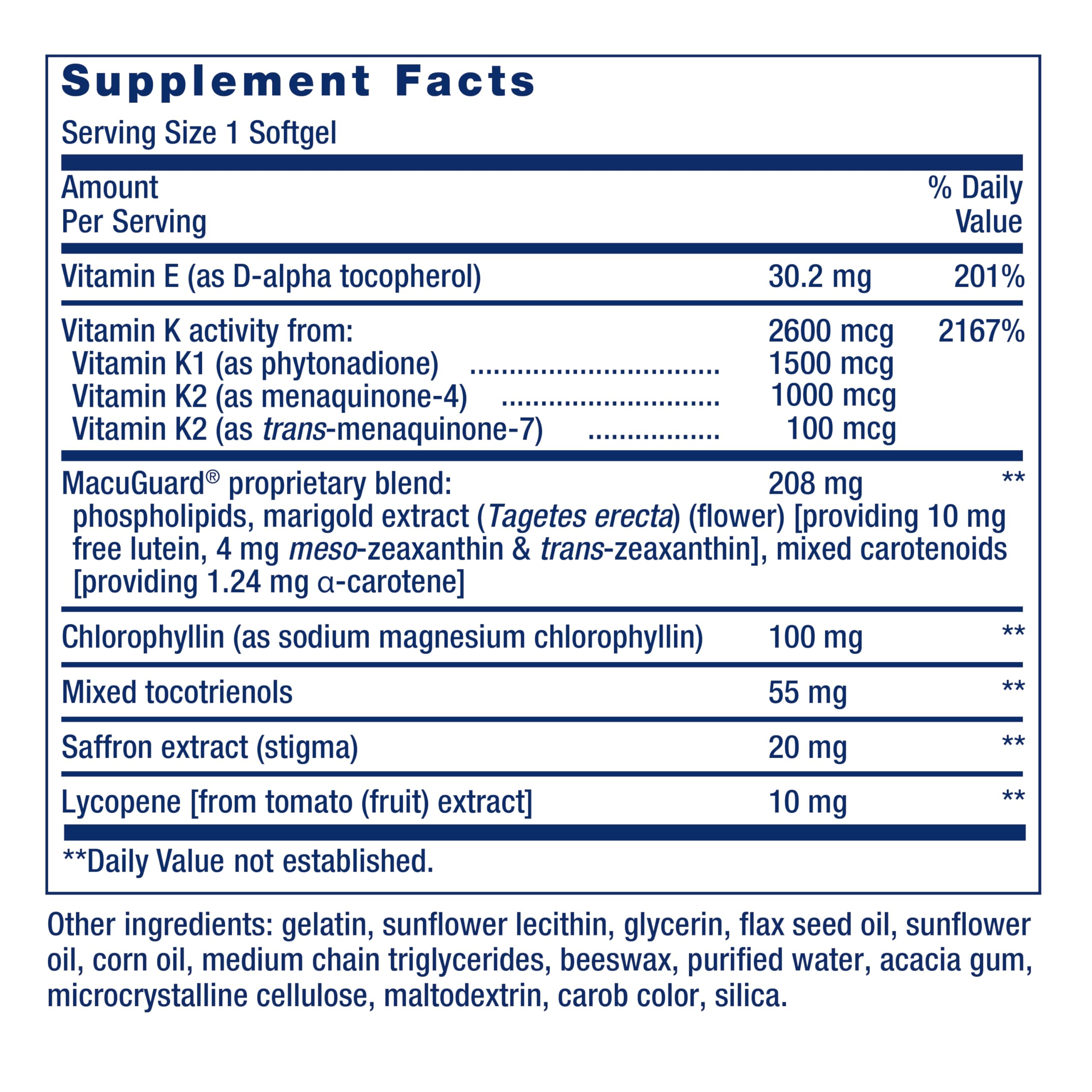 Life Extension Once-Daily Health Booster ingredientes clave a la vista.
