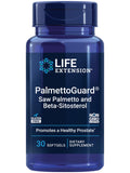 Life Extension PalmettoGuard, botella, soporte para la salud prostática y flujo urinario.
