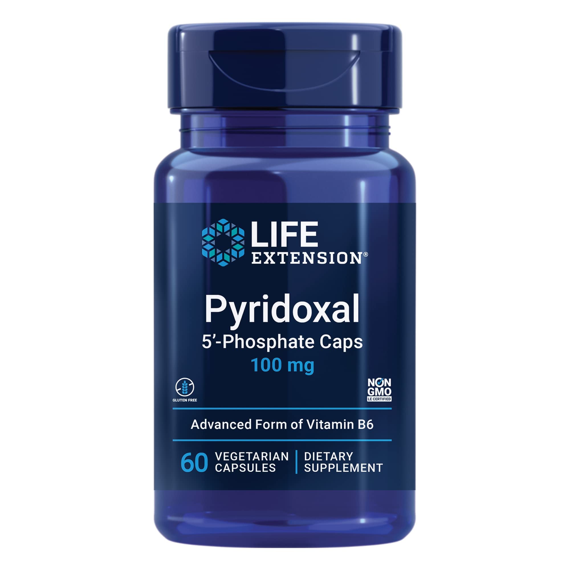 Life Extension Piridoxal 5'-Fosfato Caps frente: cápsulas bioactivas para uso diario