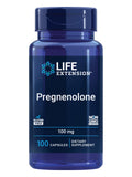 Life Extension Pregnenolona: botella con cápsulas para equilibrio hormonal diario