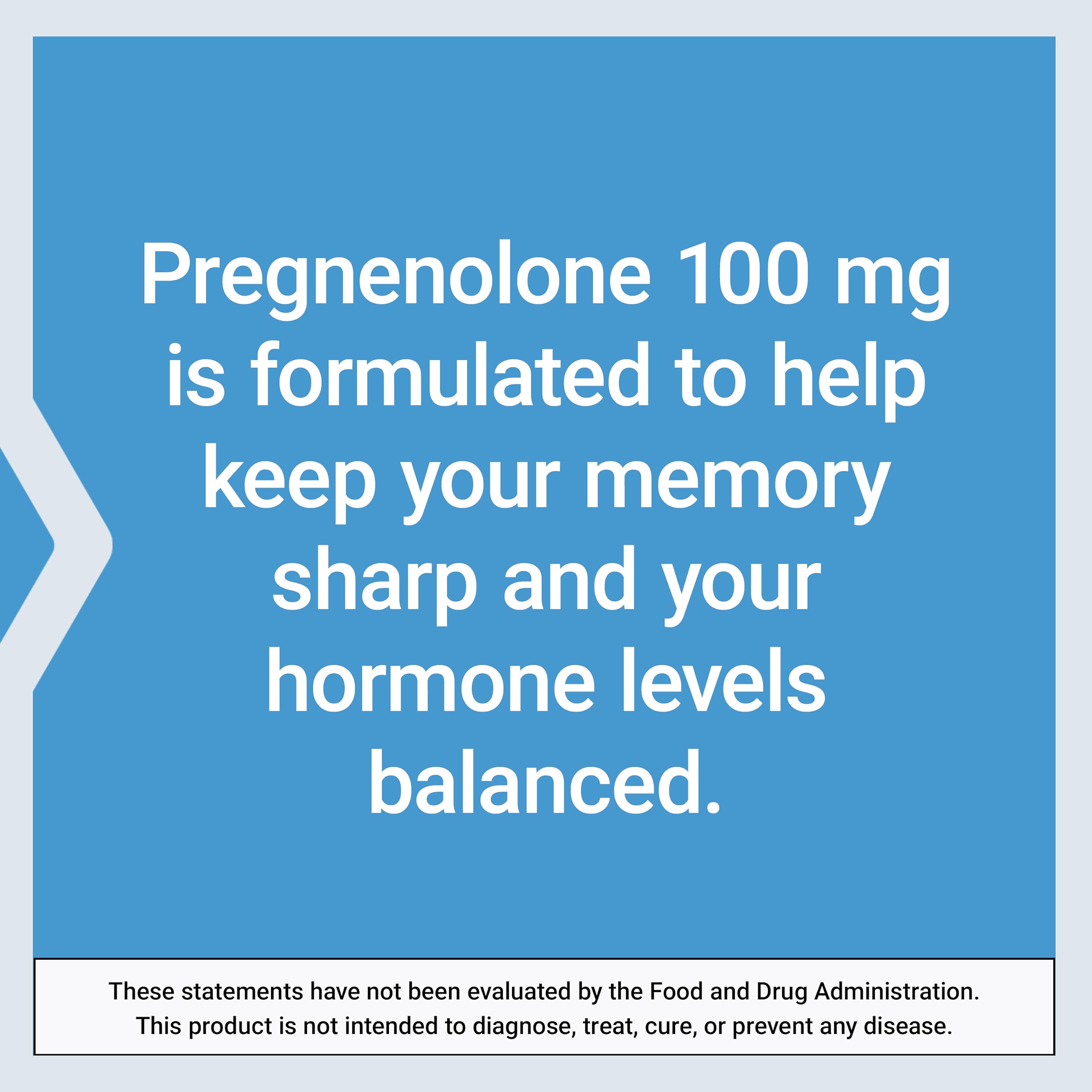 Life Extension Pregnenolona: frasco de vidrio que mantiene la pureza