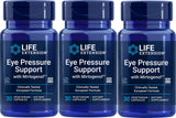 Life Extension Eye Pressure Support, botella visible, apoyo diario para la salud ocular.