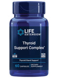 Life Extension Soporte tiroideo cápsulas, botella vista frontal para energía diaria.