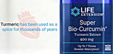 Life Extension Super Bio-Curcumin 400 mg, cápsulas veganas fáciles de tragar.