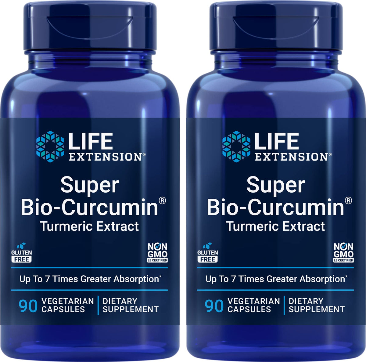 Life Extension Super Bio-Curcumin en botella: apoyo antioxidante para uso diario.