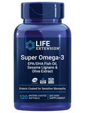 Life Extension Super Omega-3 botella-aceite-pescado: apoya salud cardíaca y cerebral.