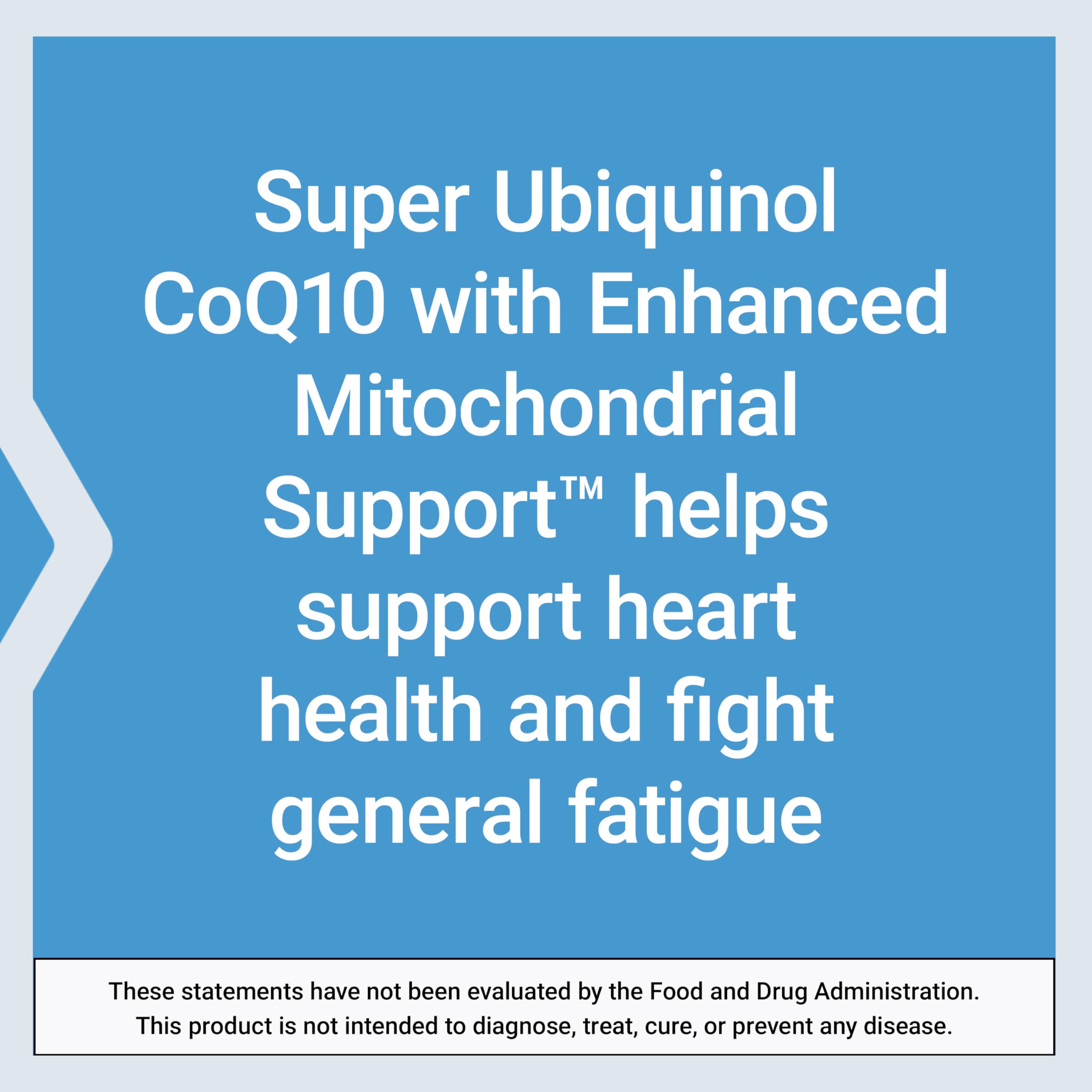 Life Extension Super Ubiquinol CoQ10, cápsulas blandas, fórmula mejorada para mayor absorción