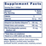 CoQ10 100 mg por cápsula para uso diario.
