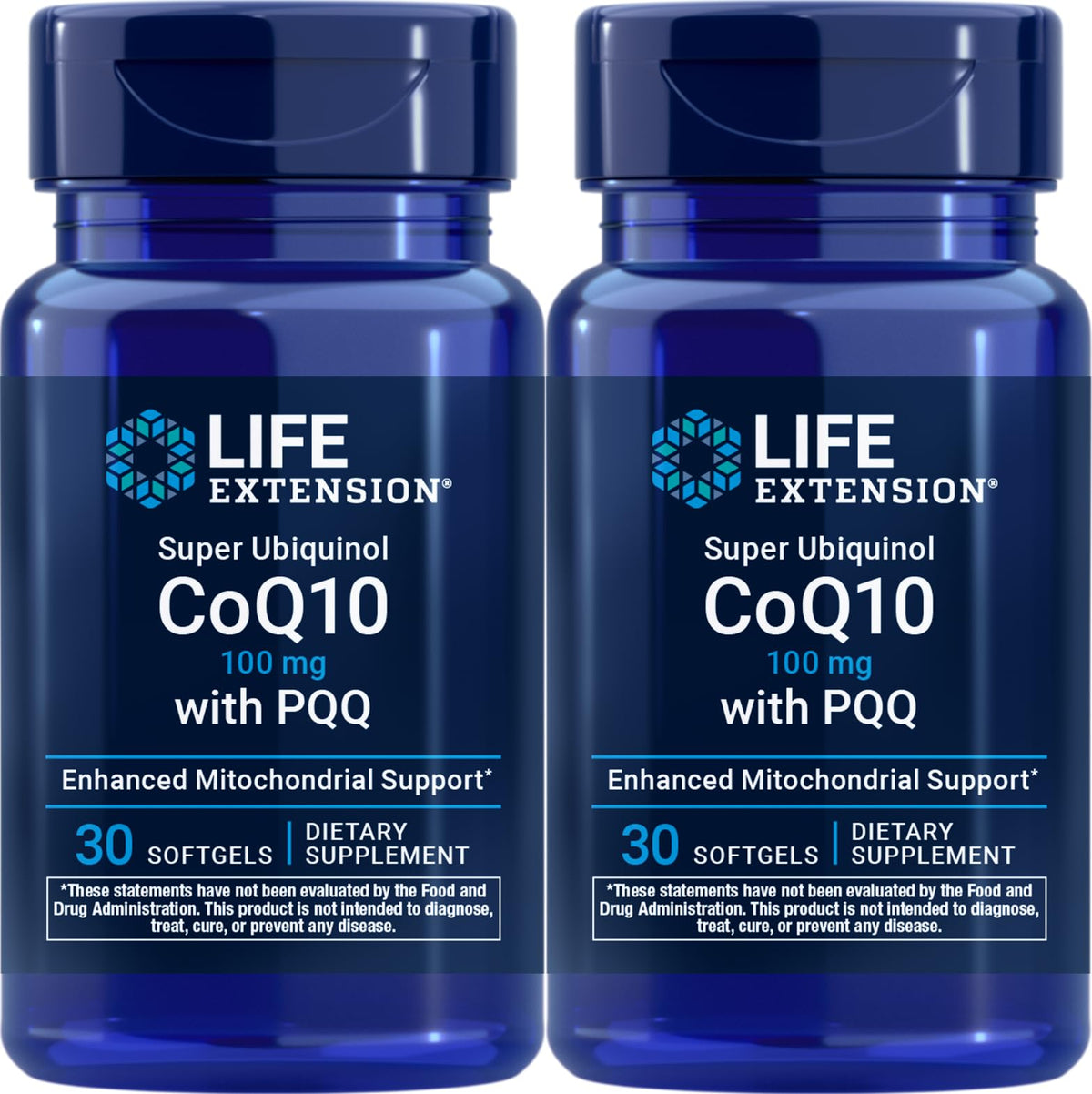 Life Extension Super Ubiquinol CoQ10 con PQQ, botella verter, energía celular en acción