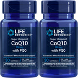 Life Extension Super Ubiquinol CoQ10 con PQQ, botella verter, energía celular en acción