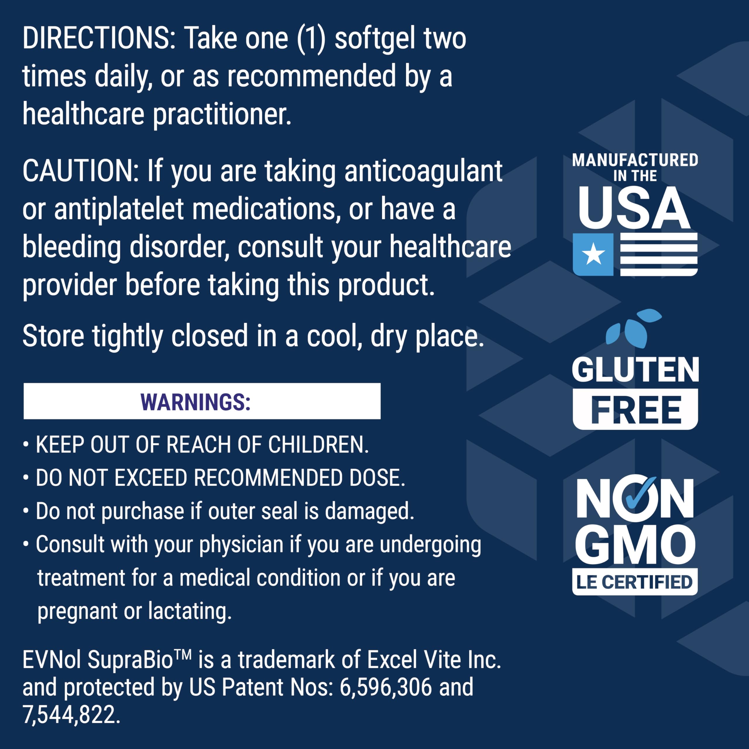 Life Extension Tocotrienoles: fabricado en Estados Unidos con ingredientes de calidad.