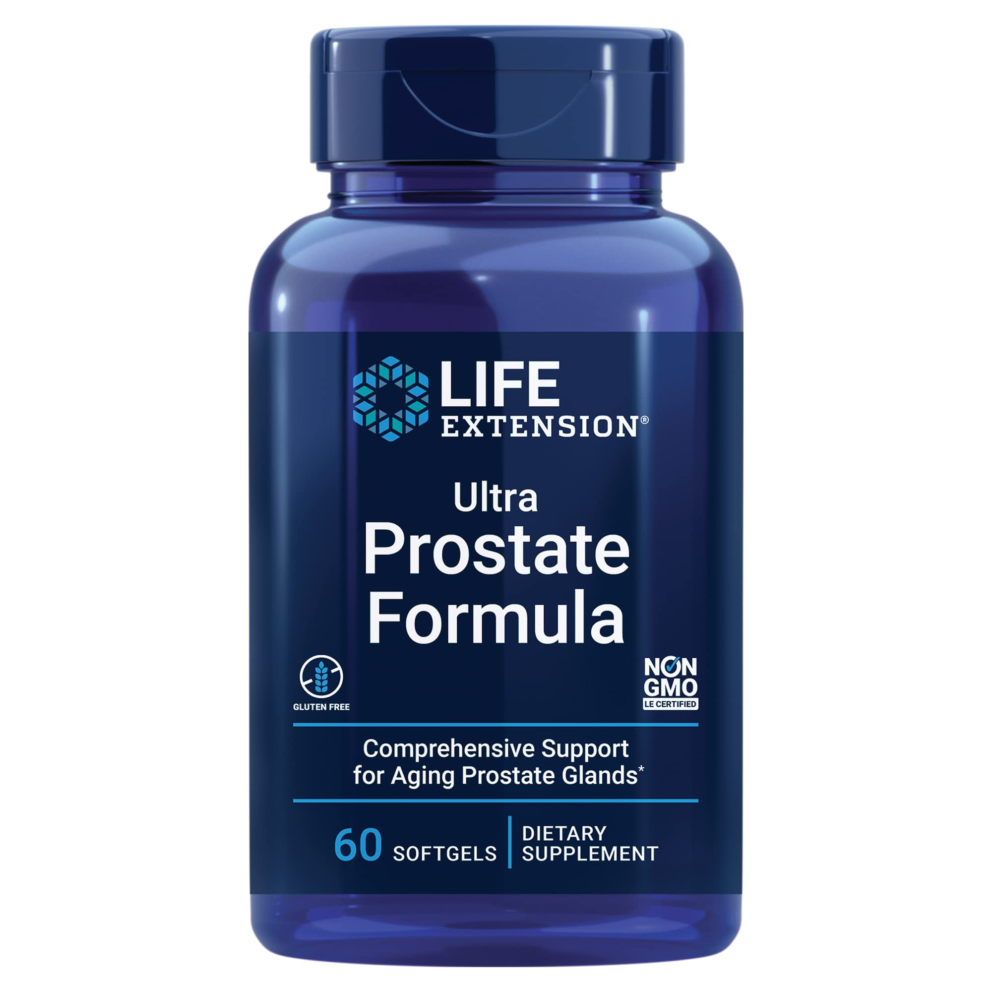 Life Extension Ultra Prostate Formula: botella de cápsulas para soporte prostático.