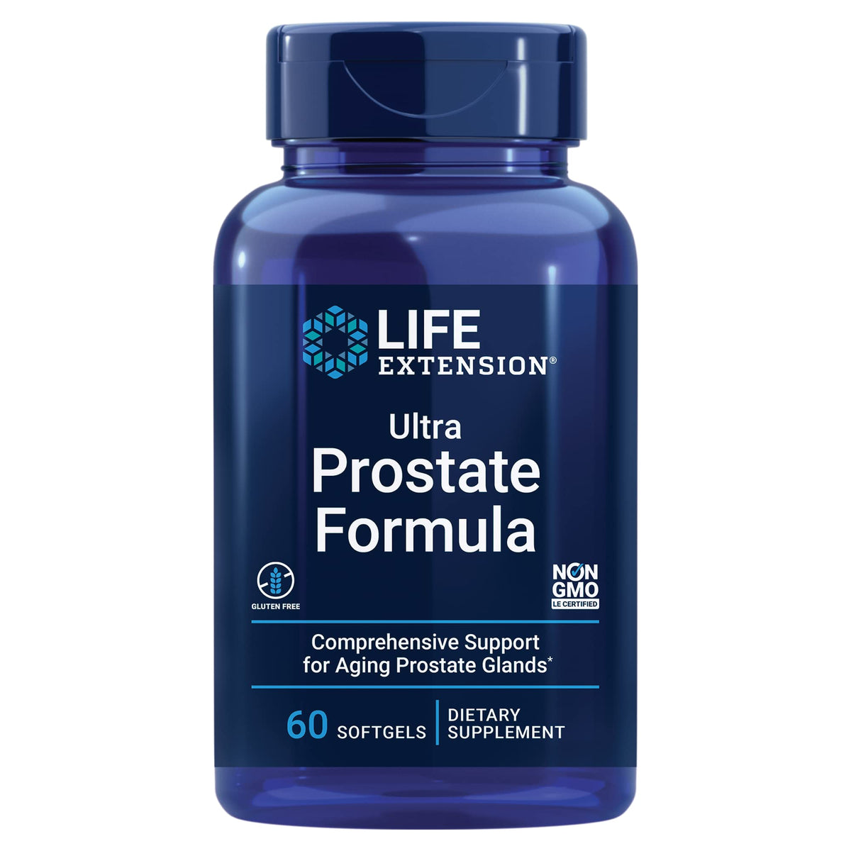 Life Extension Ultra Prostate Formula: botella de cápsulas para soporte prostático.