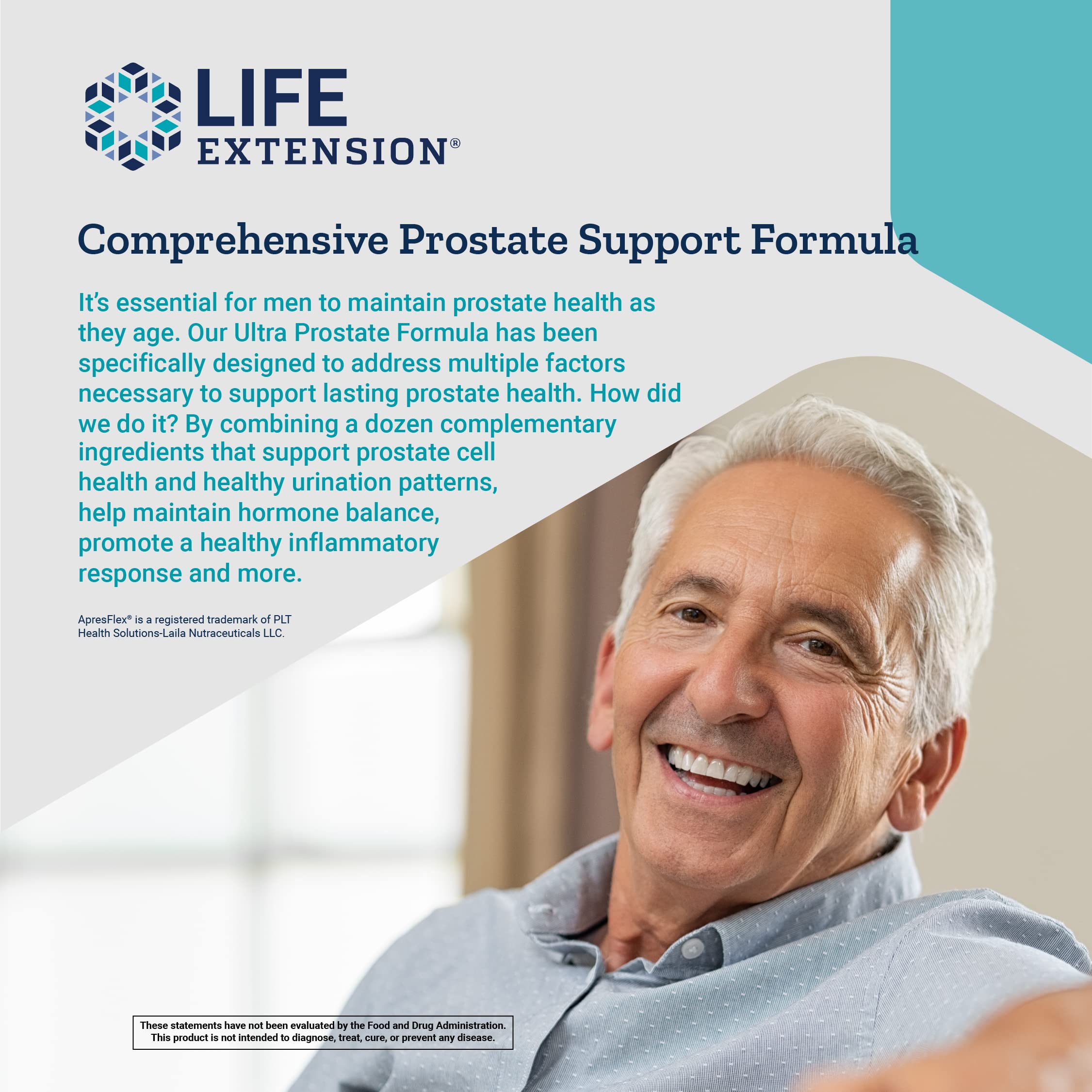 Life Extension Ultra Prostate Formula: extracto de saw palmetto para bienestar prostático.